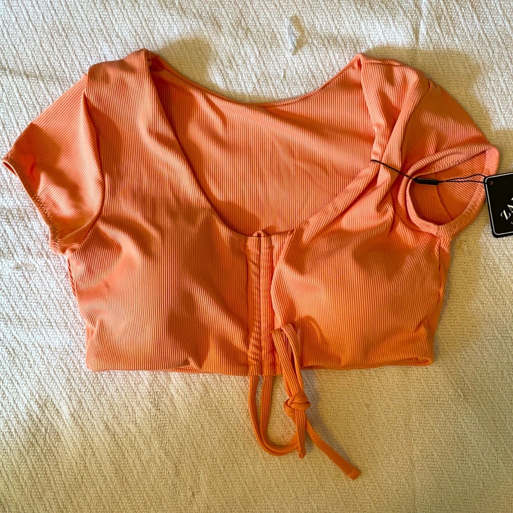 Peach Swim Top